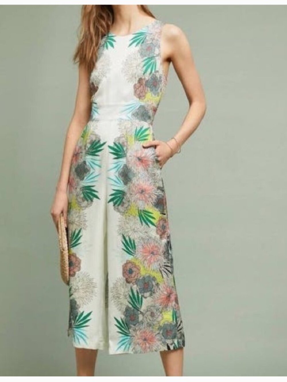 Anthropologie jumpsuit 0 floral